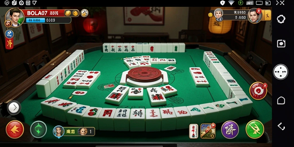 Tampilan menarik dari gameplay BOLA07 yang menampilkan tantangan Mahjong.