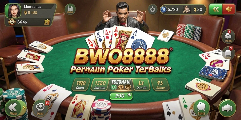 Screenshot BWO888 menampilkan keseruan bermain Poker dengan fitur interaktif.