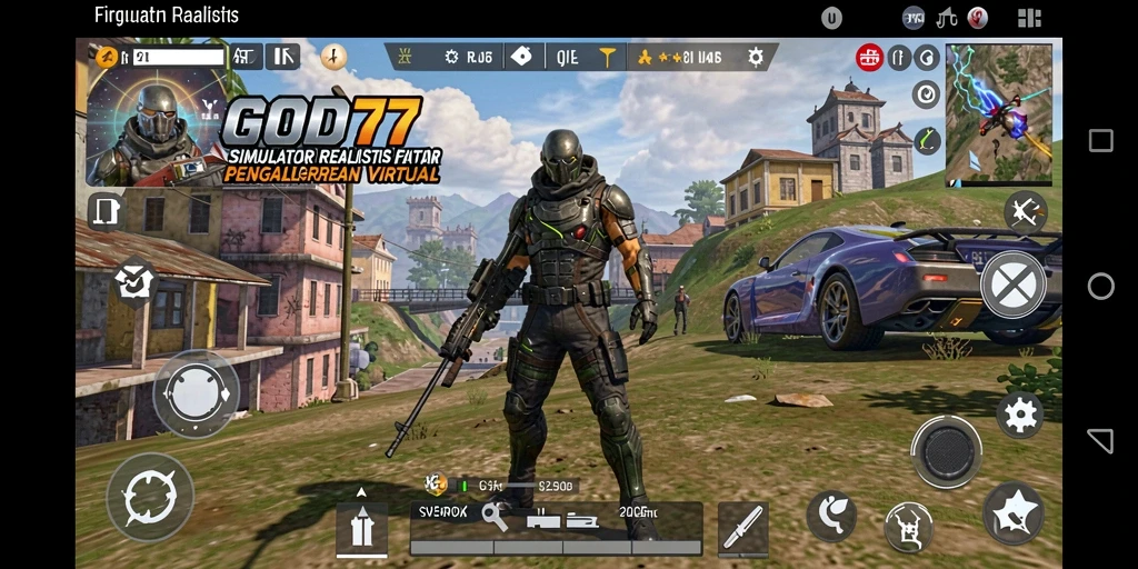 Tangkapan layar dari gameplay GOD77 menunjukkan pengalaman simulasi yang mendalam.
