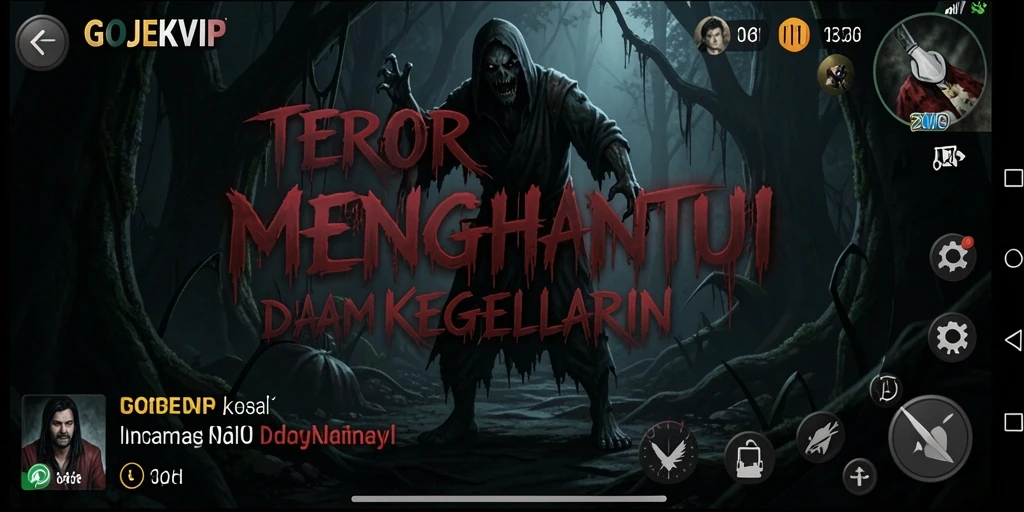 Tangkapan layar gameplay yang mencekam dari GOJEKVIP.