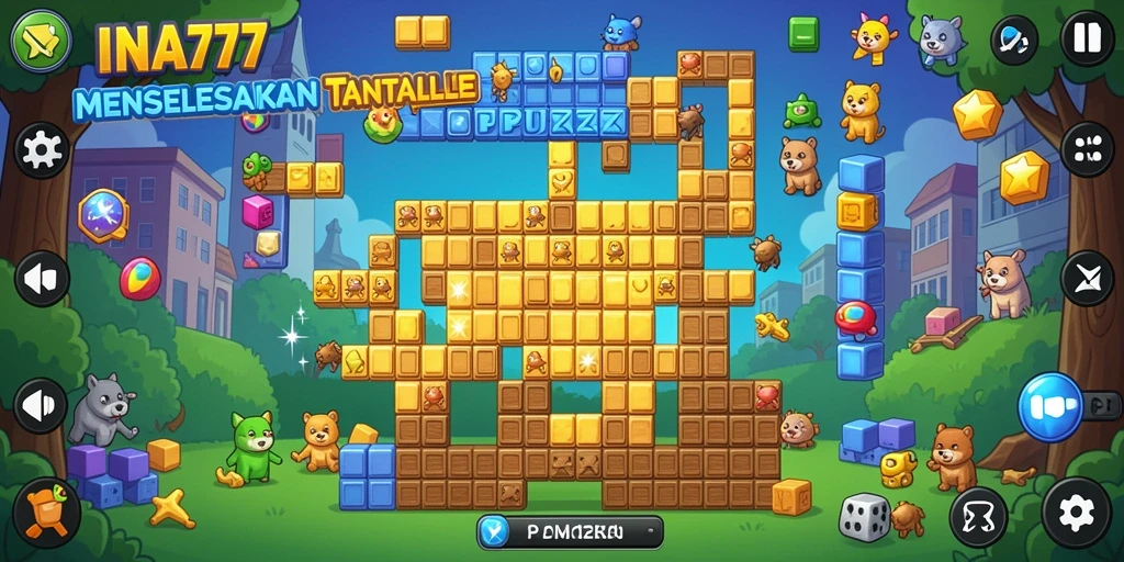 Tangkapan layar gameplay dari game Puzzle INA777 yang menantang.