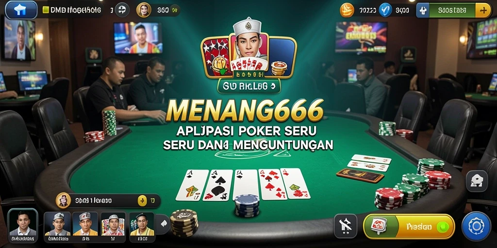 Tampilan menarik dari gameplay poker di MENANG666.