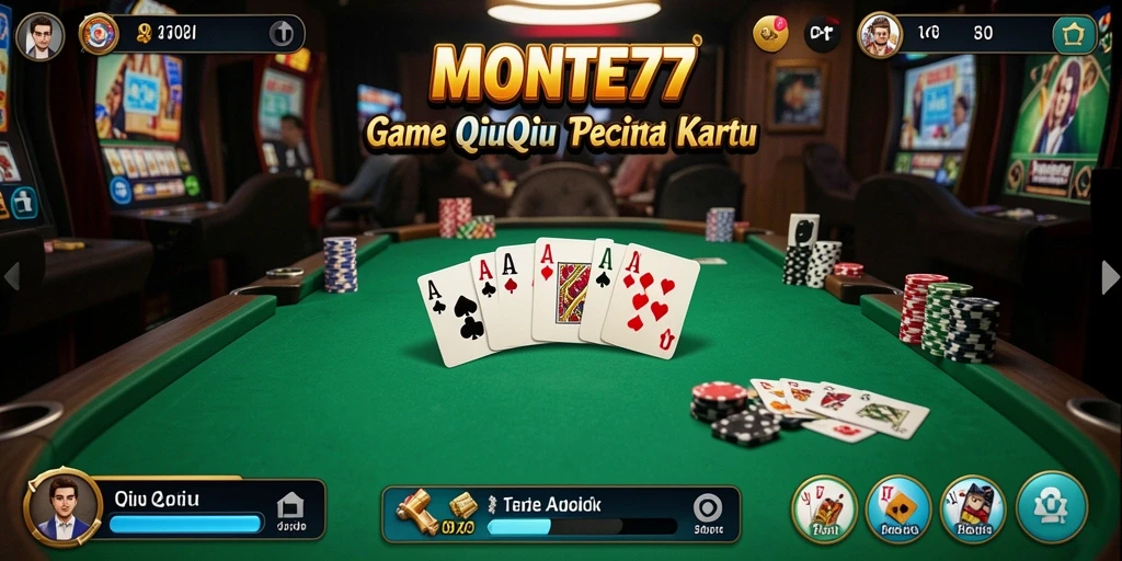 Screenshot gameplay seru QiuQiu di MONTE77.