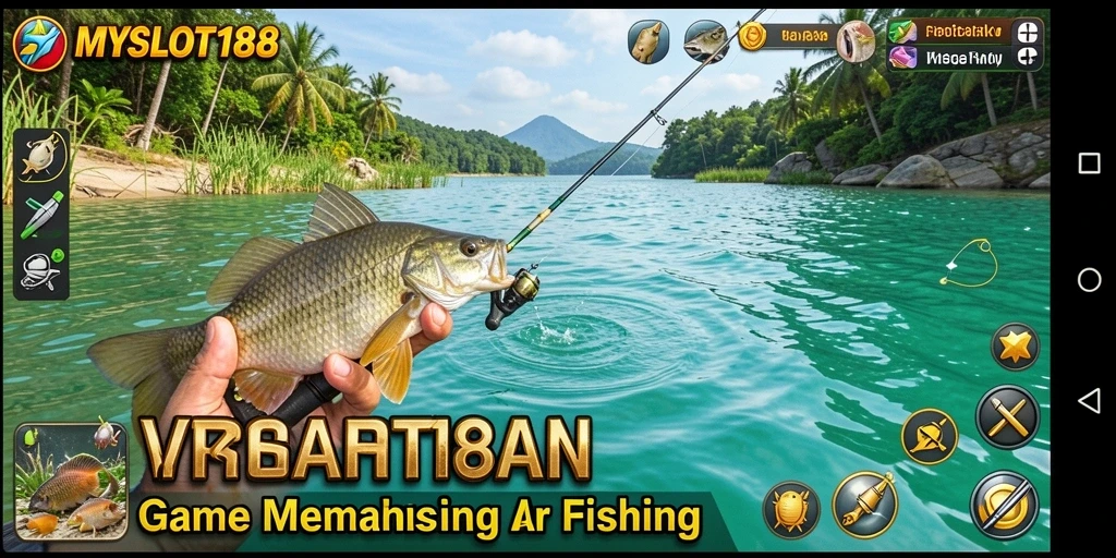 Screenshot gameplay MYSLOT188 menunjukkan pengalaman memancing yang menyenangkan dan interaktif.
