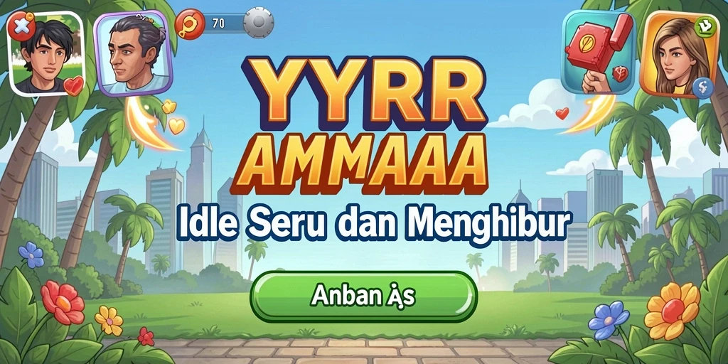 Tampilan screenshot utama YYRR menunjukkan gameplay yang menarik dan santai.